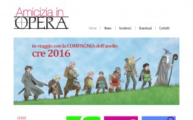 L'homepage del sito