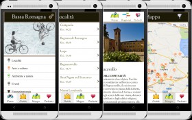 Alcune schermate dell'App