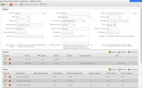 A screenshot of the management system