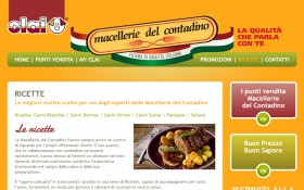 La prima pagina della sezione Ricette