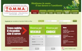 L'homepage del sito