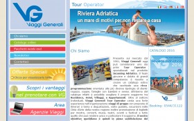 La pagina della sezione tour operator