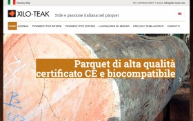 L'homepage del sito